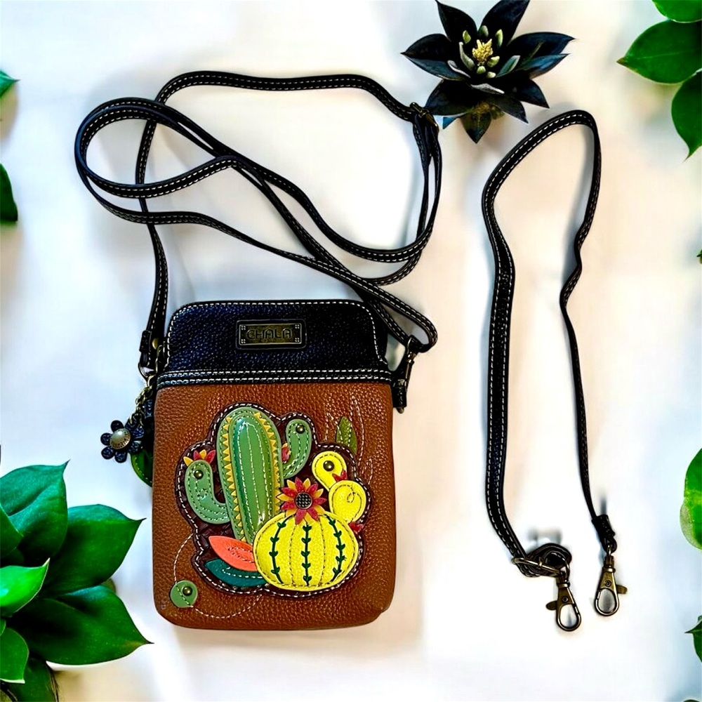 CHALA CACTUS RFID CROSSBODY w/Two Handles LIKE NEW!